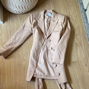 Significant Other Tan Women's Suit Jacket Dress